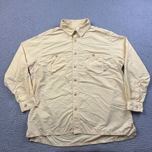 Solumbra Sun Precautions Womens Safari Shirt Yellow 100+ SPF Vent Utility PM